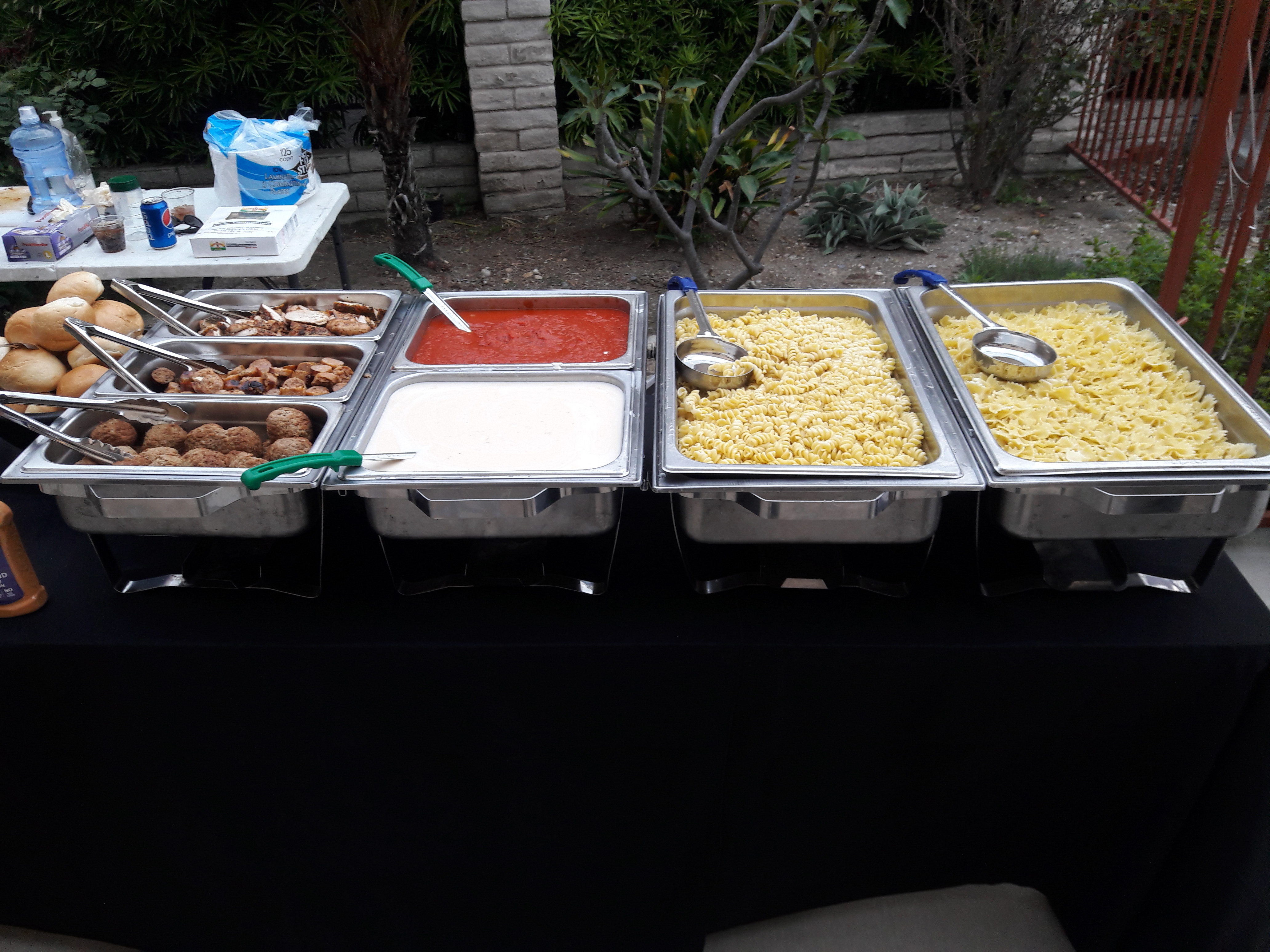 Pasta Bar Italian Food Catering Elegante Catering