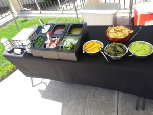 Taco Man Salsa Bar by Elegante Catering