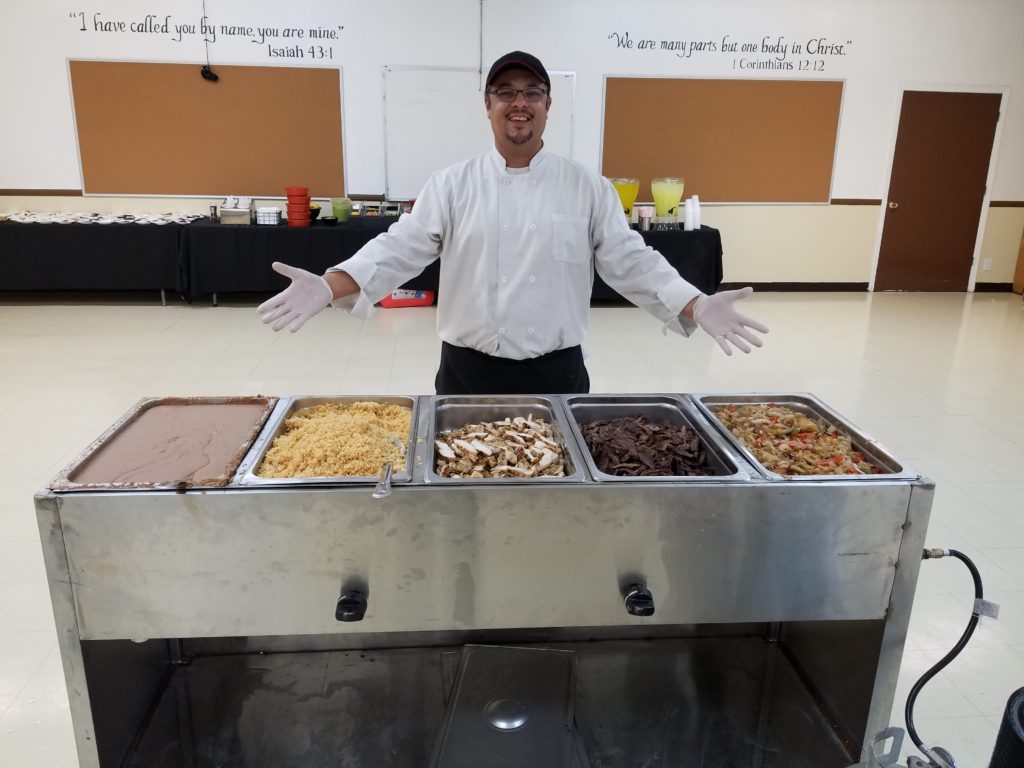 fajita bar catering services by elegante catering