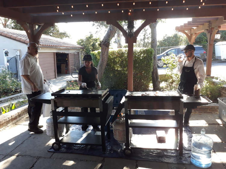 Cooking Italian Pasta Bar at the Hidden Oaks Retreat Center