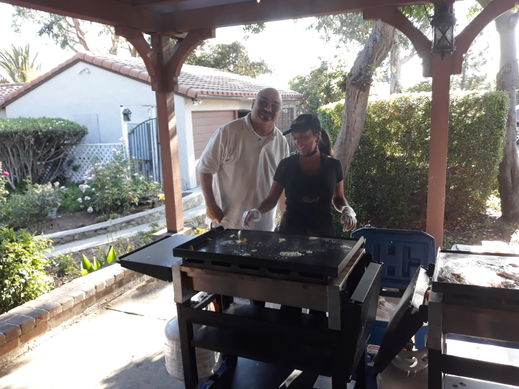 Cooking Outside at the Hidden Oaks Retreat Center