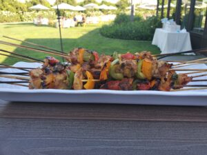 chicken kabobs appetizers at the grove of redlands