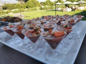 shrimp mini cocktails appetizers at the grove of redlands